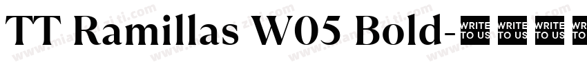 TT Ramillas W05 Bold字体转换